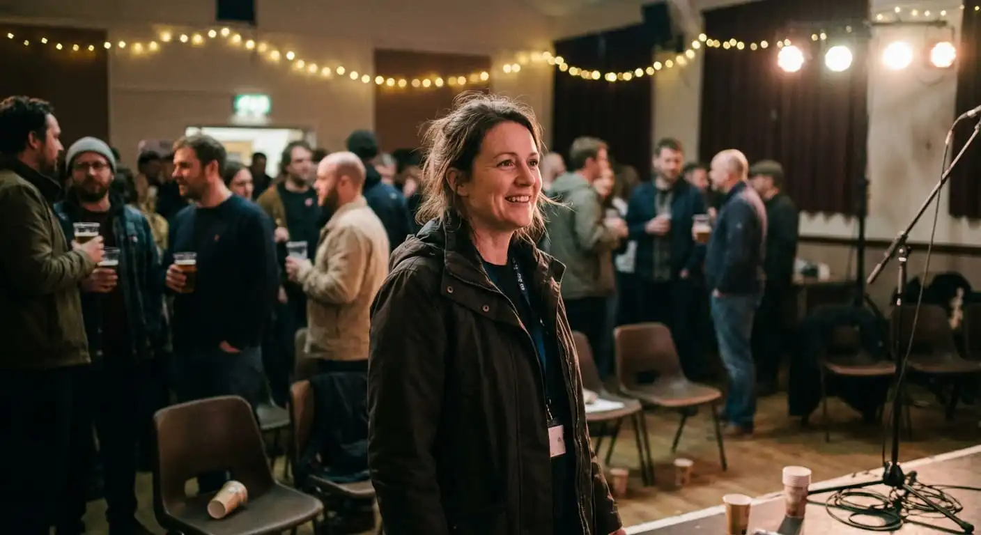 Organiser at wrap-up